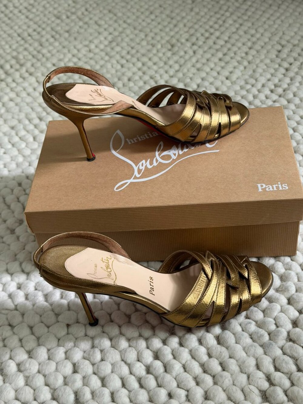 Christian Louboutin Leather Slingback Sandals Christian Louboutin Leather Slingb